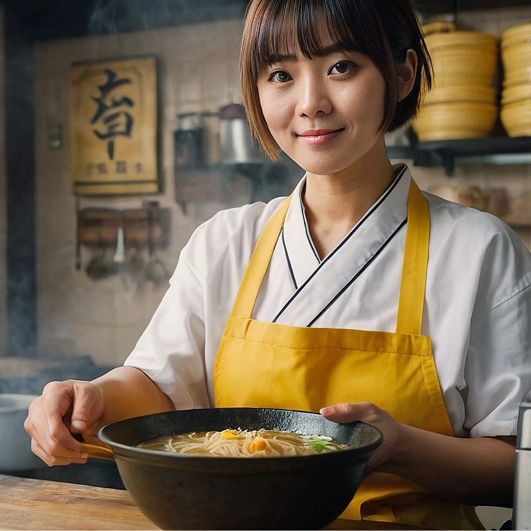 ラーメンスタッフ女性